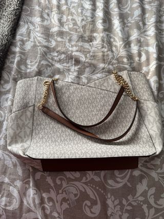 Bolso nuevo Michael Kors Original Beige y Marrón