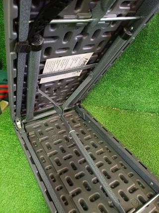 Arebos Banco Plegable para Cerveza Gris 183x28x43