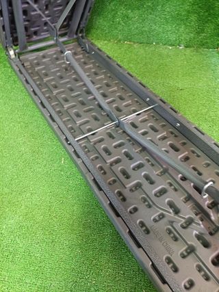 Arebos Banco Plegable para Cerveza Gris 183x28x43