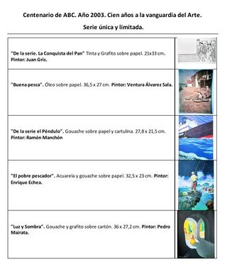 CENTENARIO ABC. 2003. "LUZ Y SOMBRA".PEDRO MAIRATA