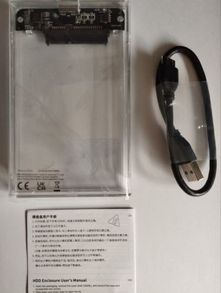 Adaptador Carcasa 2.5 SATA USB 3.0 Transparente