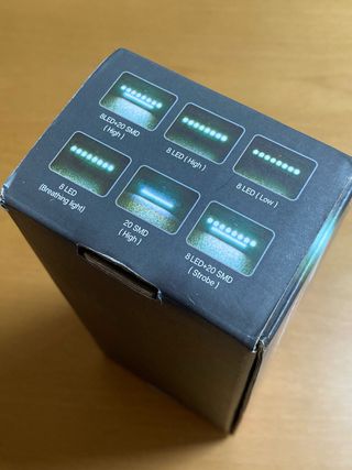 Luz Recargable para Bicicleta 8 LED + Bocina