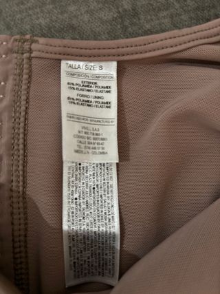 Faja Colombiana Reductora Moldeadora Talla S Beige