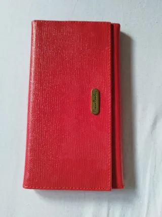 Cartera Pierre Cardin Roja Nueva Mujer