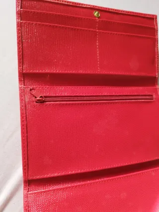 Cartera Pierre Cardin Roja Nueva Mujer