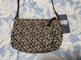 Bandolera Tommy Hilfiger Marrón y Dorada