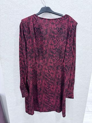 Vestido Only estampado rojo y negro Talla L