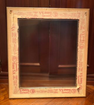 Marco Vintage Grande Dorado y Plateado