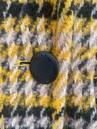 Abrigo cuadros Calvin Klein Talla S