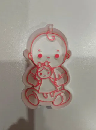 Formina per biscotti bimba con bambola