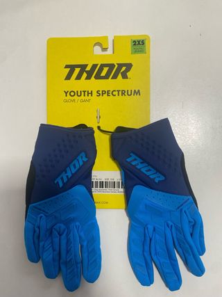 Guantes Thor Youth Spectrum 2XS Azul