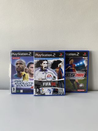 Pack 3 Videojuegos Fútbol PS2: Pro Evolution Socce