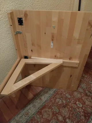 2 escritorio plegables de madera maciza impecables