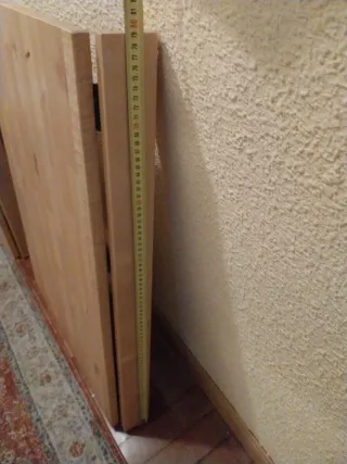 2 escritorio plegables de madera maciza impecables