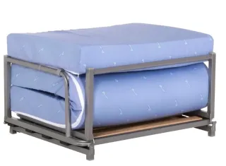 Puff Cama Plegable Rosa 80-90