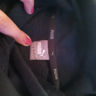 Felpa Puma nera con cappuccio 14 anni