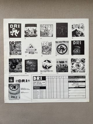 Vinilo de D.R.I. “Thrash Zone”