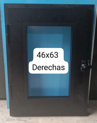 Ventana abatible 46x63 Derechas color negro.