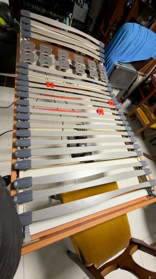 Base Cama Eléctrica Madera