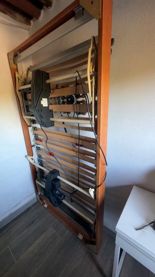 Base Cama Eléctrica Madera