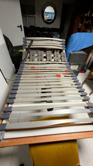 Base Cama Eléctrica Madera