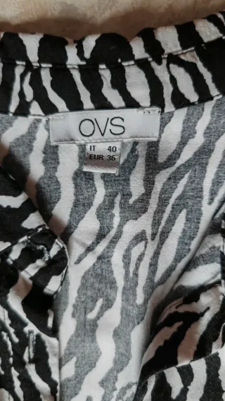 Vestito C&S fantasia zebrata taglia S