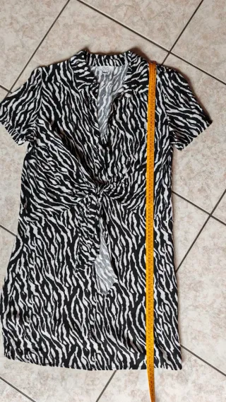 Vestito C&S fantasia zebrata taglia S