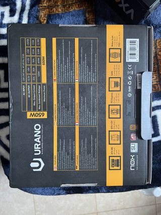 Fuente Alimentación NOX Urano 650W