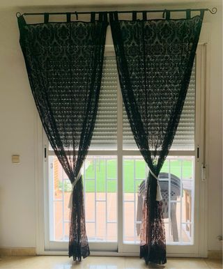 Barras de cortina negras