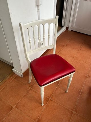 Juego de 4 Sillas para Comedor Blancas