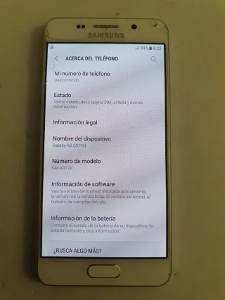 Samsung Galaxy A3 Plata/Blanco