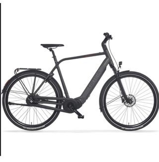 Bicicleta eléctrica gris cortina E-mozzo