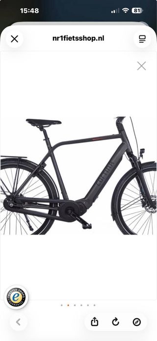 Bicicleta eléctrica gris cortina E-mozzo
