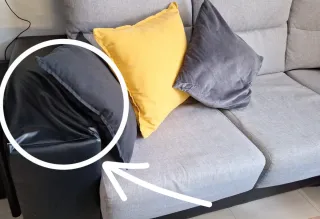 Sofá Chaiselongue Sherlock Gris y Negro