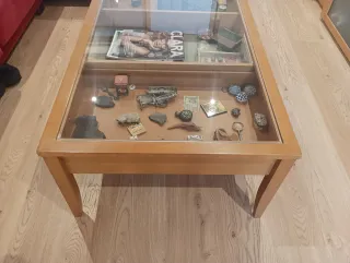 Mesa de centro madera y cristal