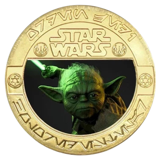 STAR WARS YODA MONEDA + ESTUCHE DE COLECCIÓN
