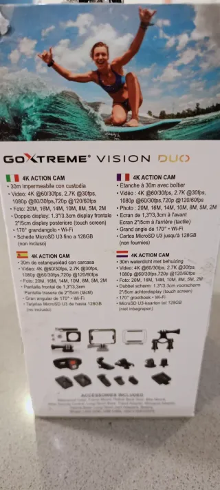 Goxtreme Vision Duo Cámara Deportiva - sin usar