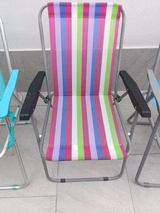 Sillas plegables playa, jardín, huerta