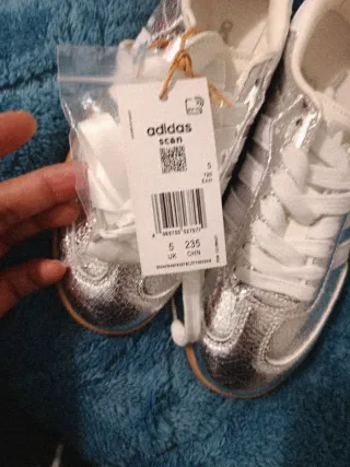 Zapatillas Adidas Samba Plata Mujer