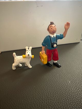 Figuras Tintín y Milú años 80