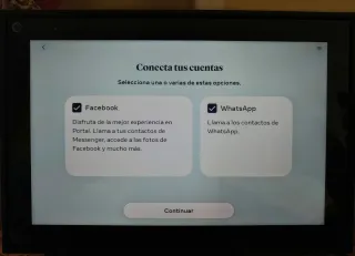 Tablet Marco digital Facebook Portal Negro