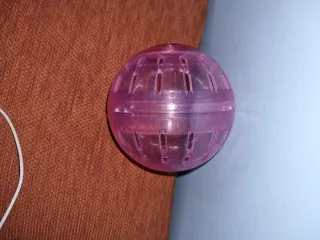 Bola para hámster rosa