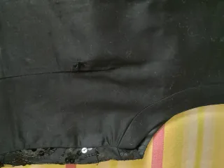 Vestido negro lentejuelas midi