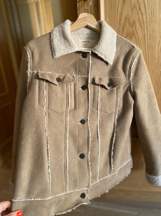 Chaqueta borreguito Brownie Beige Talla S/XS