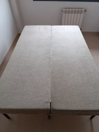 Estructura cama + colchón abatible para furgoneta.