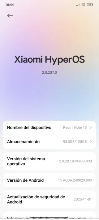 Xiaomi Redmi Note 13 4G 128GB Negro