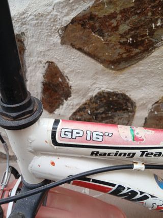 Bicicleta infantil 16" GP16 Racing Team