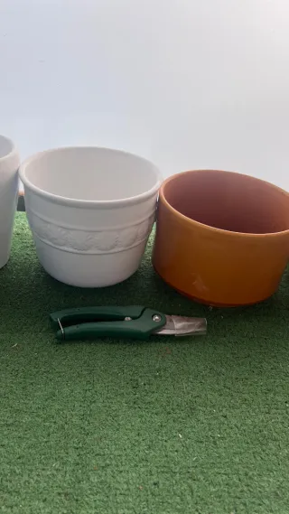 Macetas de cerámica variadas 7€/maceta