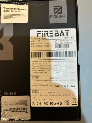 Mini PC Firebat F1 Ryzen 5 7640HS 16GB 512GB