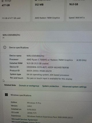Mini PC Firebat F1 Ryzen 5 7640HS 16GB 512GB